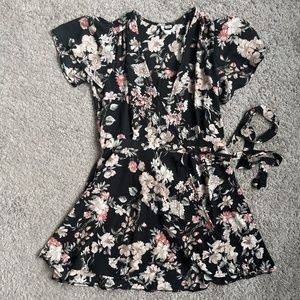 Floral Wrap Dress